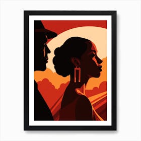 Man And A Woman 2 Art Print