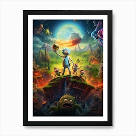 Rick and Morty Movie 3 Art Print