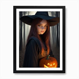 Witch In The Woods 3 Art Print