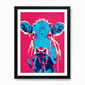 Cow - Pop Art Art Print