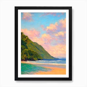 Anse Chastanet Beach St Lucia Monet Style Art Print