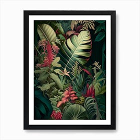 Hidden Paradise 2 Botanicals Art Print