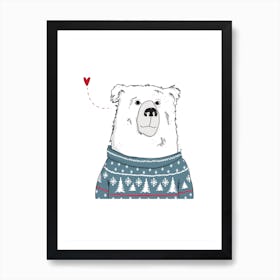 Winter Bear Art Print
