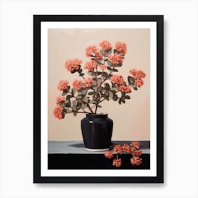 Bouquet Of Stonecrop Flowers, Autumn Fall Florals Painting 3 Art Print