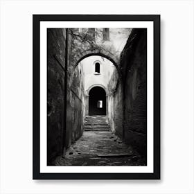 Ravenna, Italy,  Black And White Analogue Photography  4 Art Print