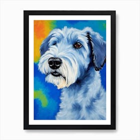 Kerry Blue Terrier Fauvist Style Dog Art Print