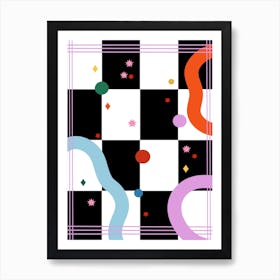 Retro Vibes Art Print