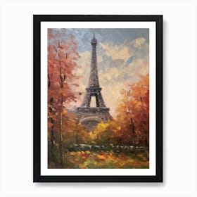 Eiffel Tower Paris France Pissarro Style 4 Art Print