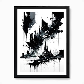 Abstract Cityscape 7 Art Print