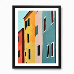 Amalfi Artistry: Houses Along the Amalfi Coast, Italy Art Print