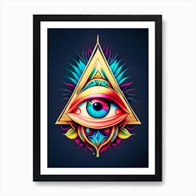 Eye Of Providence, Symbol, Third Eye Tattoo 4 Art Print