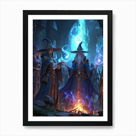 Wizards In The Forest Art Print