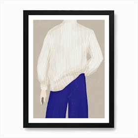 Beige Sweater Art Print