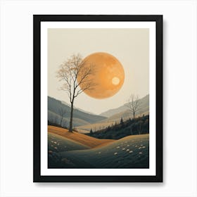 Moon In The Sky 1 Art Print