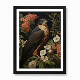 Dark And Moody Botanical Falcon 2 Art Print