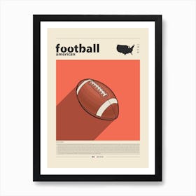 American Football Art Print