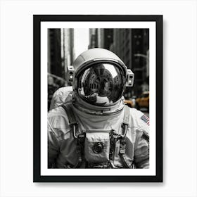 Astronaut In New York City Art Print