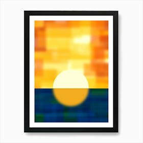 Sunset Abstract 1 Art Print