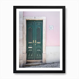 Pastel Pink House Number 3 Art Print