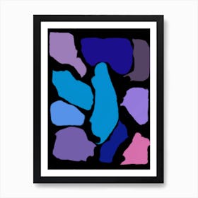 Colored Stones Art Print