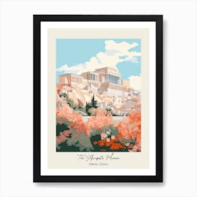 The Acropolis Museum   Athens, Greece   Cute Botanical Illustration Travel 0 Poster Art Print