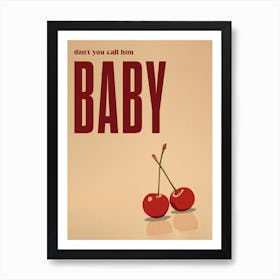 Harry Styles Cherry Lyrics Art Print