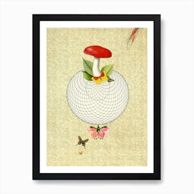 Wonderful Mushroom World Art Print