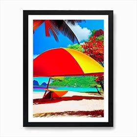 Koh Yao Noi Thailand Pop Art Photography Tropical Destination Art Print