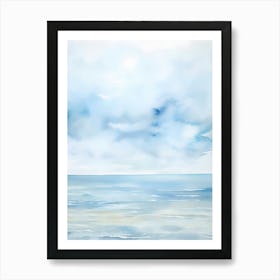 Watercolor Of The Ocean Art Print