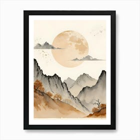 Chinese Landscape Painting 1 Art Print