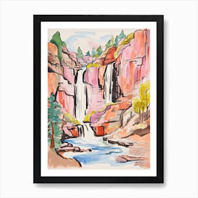 The Broadmoor   Colorado Springs, Colorado   Resort Storybook Illustration 4 Art Print