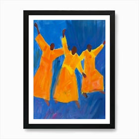 Three Dancers 1 Art Print