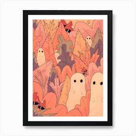 Little Ghosts Of The Forest Art Print