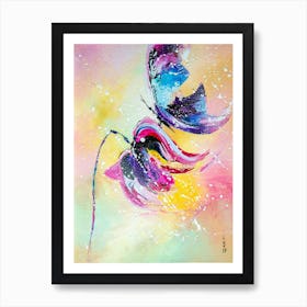 Blue Butterfly Art Print