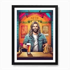Leonardo Diffusion Xl A Poster Advertising An Event At A Beer 0 Art Print