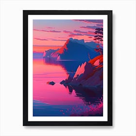 Lake Baikal Dreamy Sunset Art Print