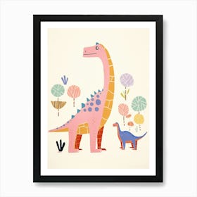 Nursery Dinosaur Family 6 Art Print