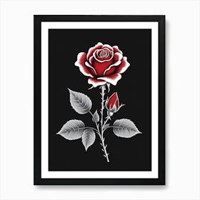 Rose Tattoo Art Print