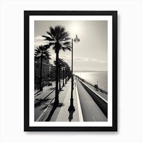 Nice, France, Black And White Old Photo 1 Art Print