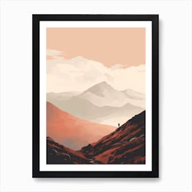 Ben Nevis Scotland 8 Hiking Trail Landscape Art Print