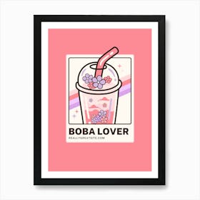 Boba Lover Art Print