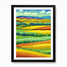 Field Of Yellow Art Print