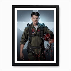 Top Gun Star Art Print