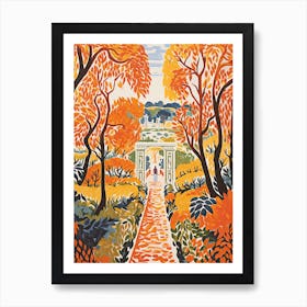 Giardino Di Boboli, Italy In Autumn Fall Illustration 1 Art Print