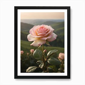 Pink Rose Art Print