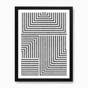 Line geometry 3 Art Print