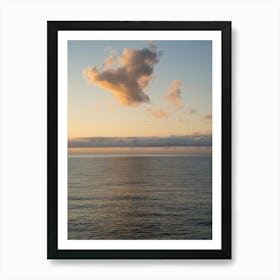Clouds and Mediterranean Sea at sunrise Art Print