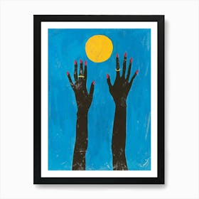 Hands Reaching For The Sun 2 Art Print