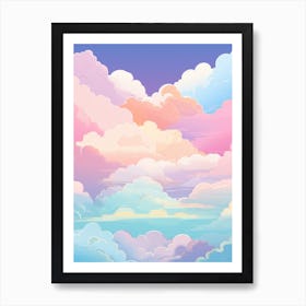 Clouds Background Art Print
