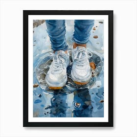 Shoes In Water 1 Art Print